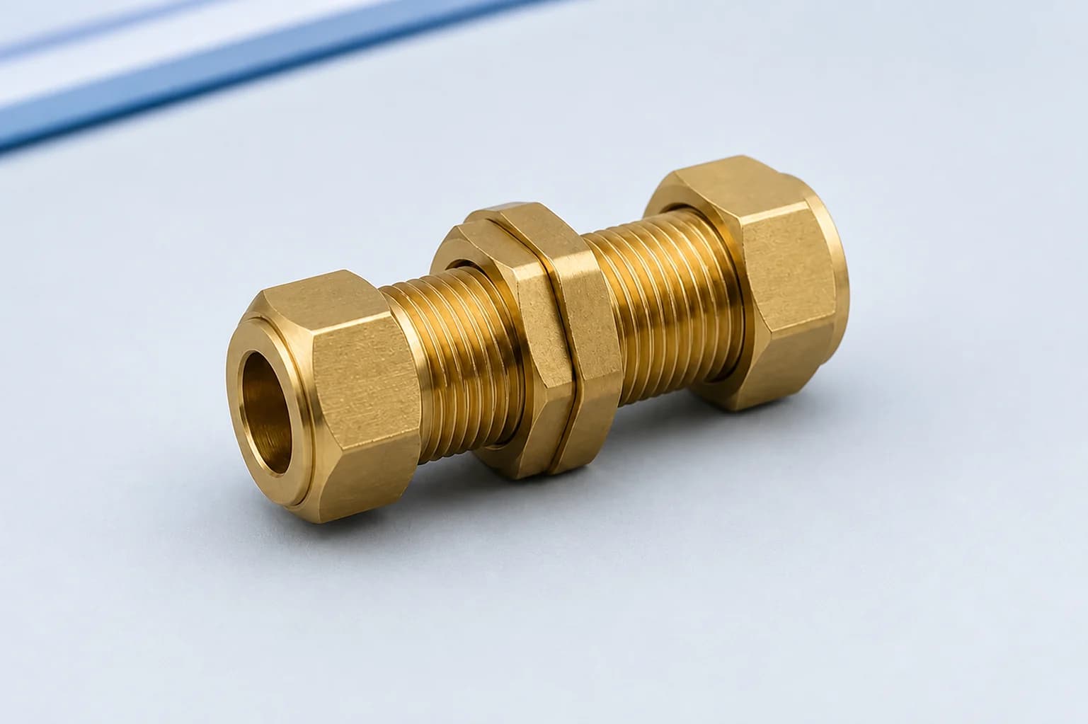 Representative Custom Brass Compression Bulkhead Union Body concept