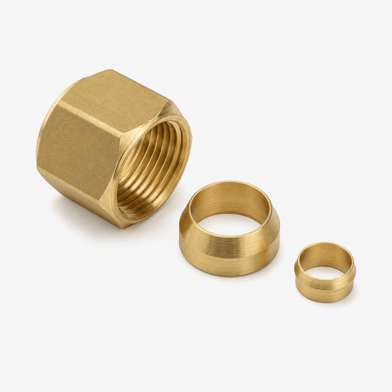 Compression Nut & Ferrule Set brass component